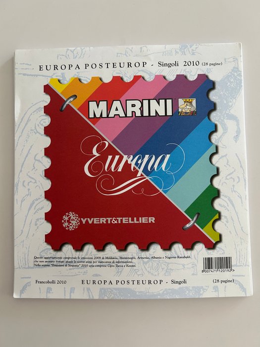 Tema: Europa  - Komplet år 2010 (inklusive 2009-numre også) i Marini-ark plus Sport Space og Asian