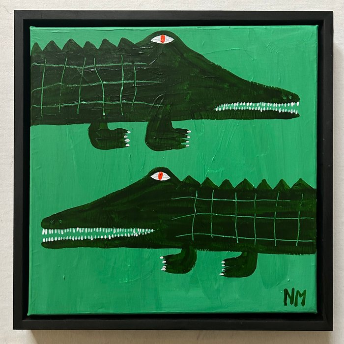 Nancy McKie - Orange eyed crocodiles