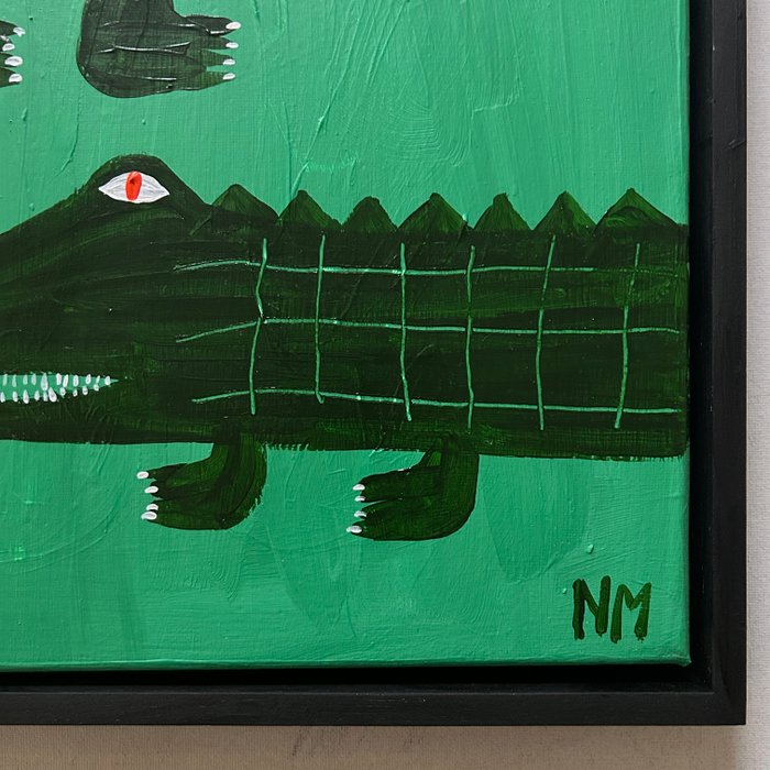 Nancy McKie - Orange eyed crocodiles