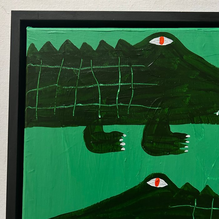 Nancy McKie - Orange eyed crocodiles