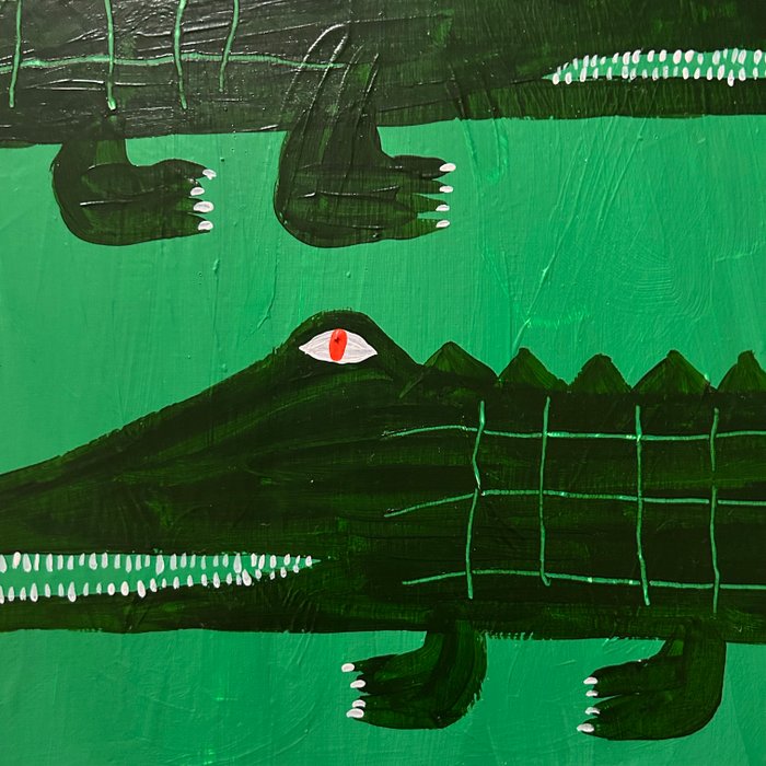 Nancy McKie - Orange eyed crocodiles