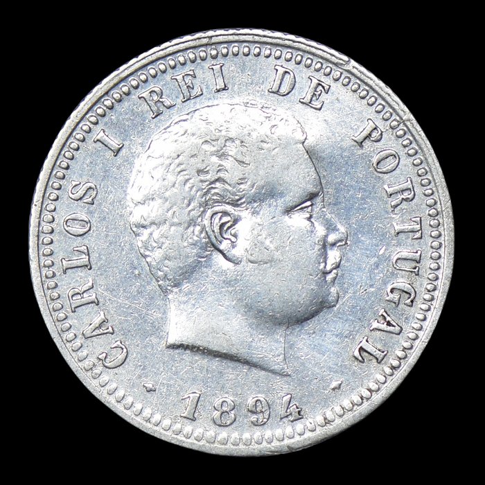 Portugal D Carlos I (1889-1908) 100 Reis 1894 - Escassa