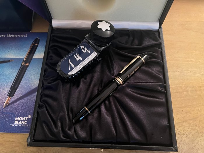 Montblanc - Montblanc Meisterstuck 149 18k gold nib fountain pen with ink and box - Fyldepen