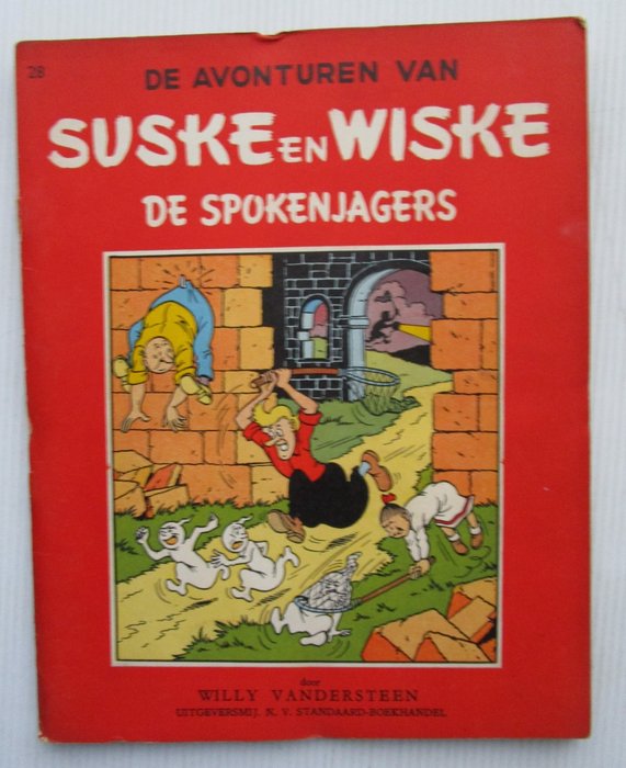 Suske en Wiske RV-28 a - De spokenjagers - 1 Album - Første udgave - 1956