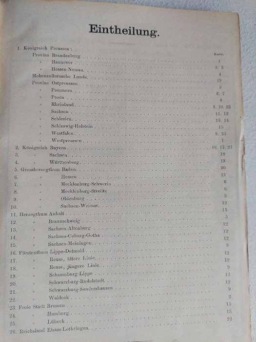 A. Seidel (Kaiserl. Eisenbahn-Betriebs-Sekretär) - Atlas der Eisenbahnen des deutschen Reiches - 1889