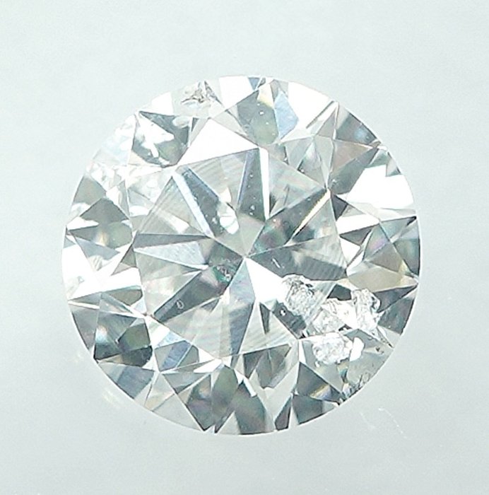 1 pcs Diamant  (Natur)  - 0.30 ct - D (farveløs) - I1 - International Gemological Institute (IGI)