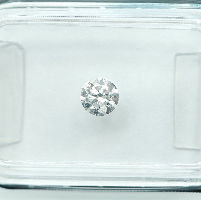 1 pcs Diamant  (Natur)  - 0.30 ct - D (farveløs) - I1 - International Gemological Institute (IGI)