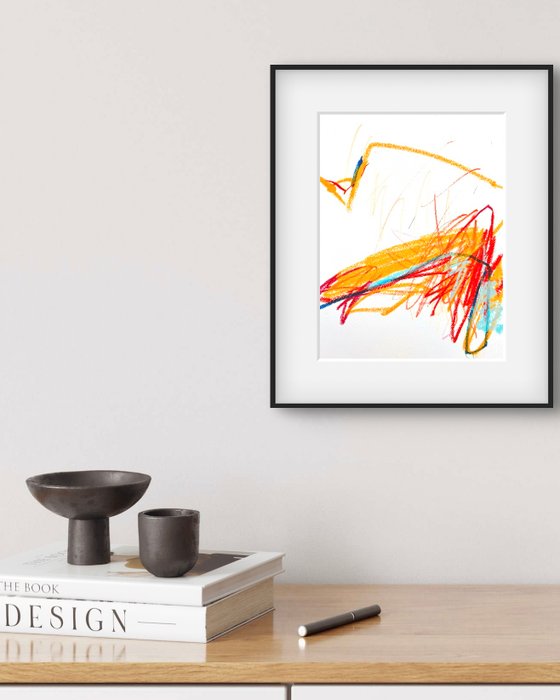 Cristine Balarine - Gestural dialogues _  original abstract painting on fine art paper