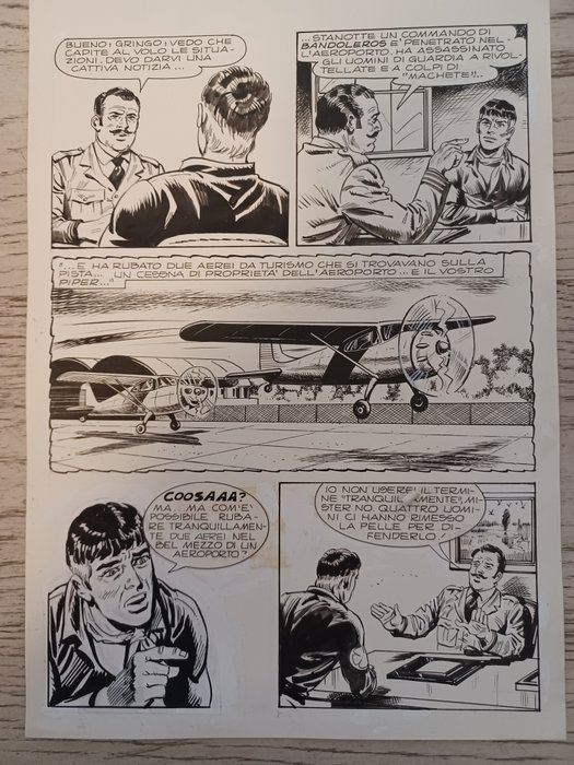 Bignotti, Franco - 2 Original page - Mister No - n. 30 "Bandoleros" - 1977