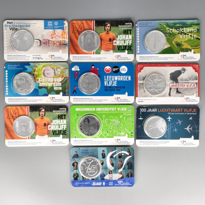 Holland. Coin Card 2012/2020 (10 stuks)  (Ingen mindstepris)