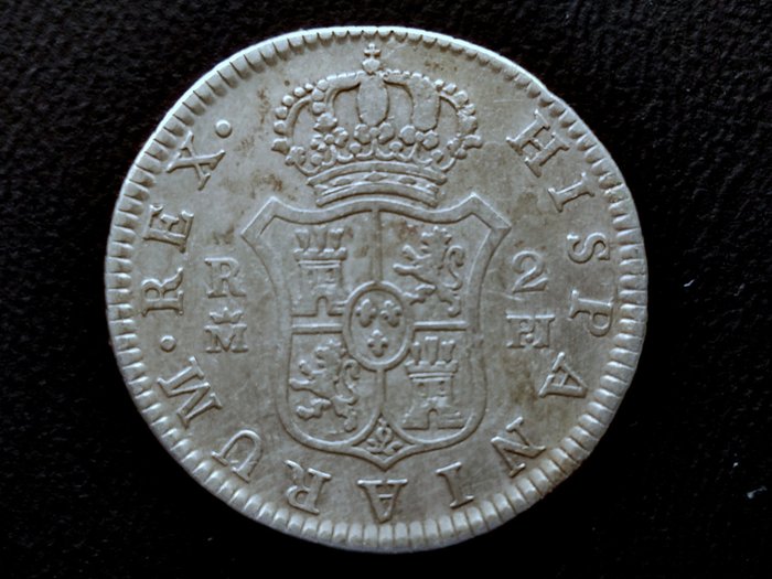 Spanien. Carlos III (1759-1788). 2 Reales 1775 Madrid PJ  (Ingen mindstepris)