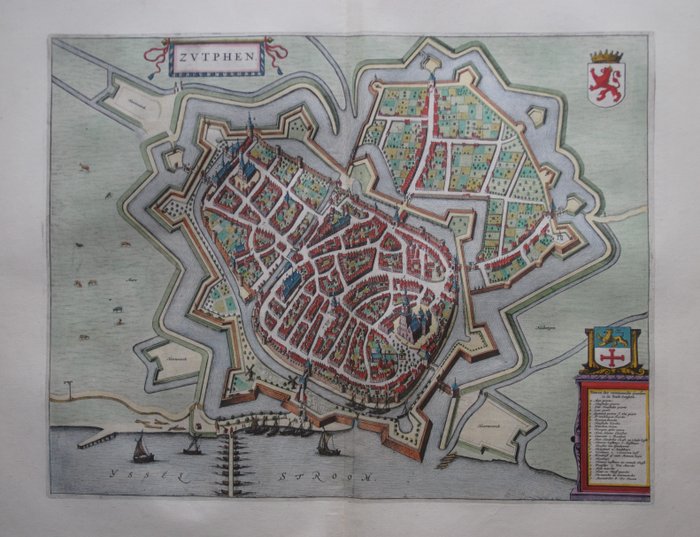 Holland - Zutphen; J. Blaeu - Zutphen - 1621-1650