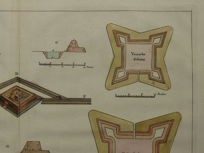 Holland - Groenlo; Coenraet Decker - Afbeelding van de legerwerken voor Grol - 1681-1700