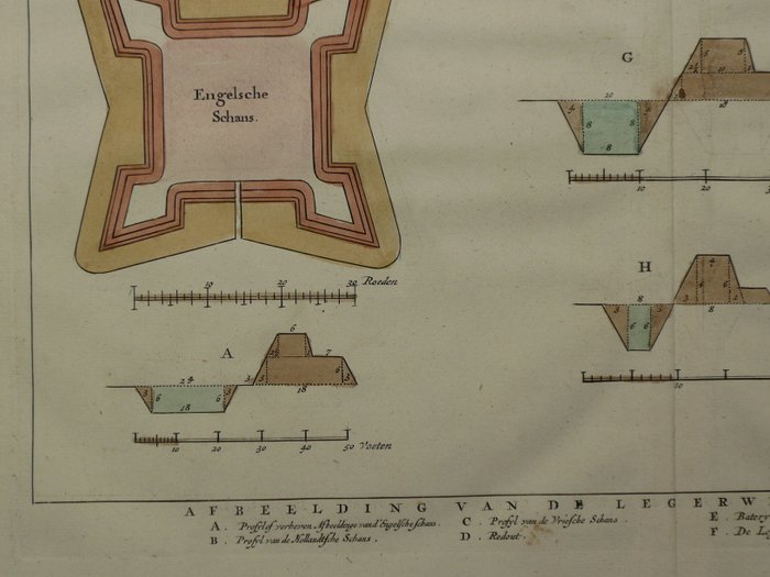 Holland - Groenlo; Coenraet Decker - Afbeelding van de legerwerken voor Grol - 1681-1700
