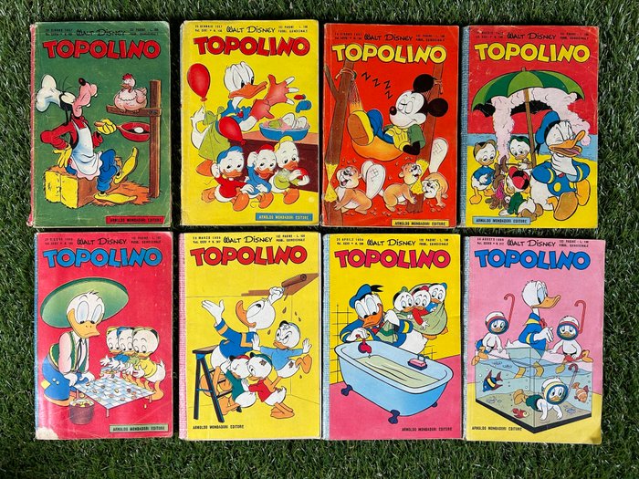 Topolino Fascia 200 - Topolino libretto - 24 Album - Første udgave - 1957/1961