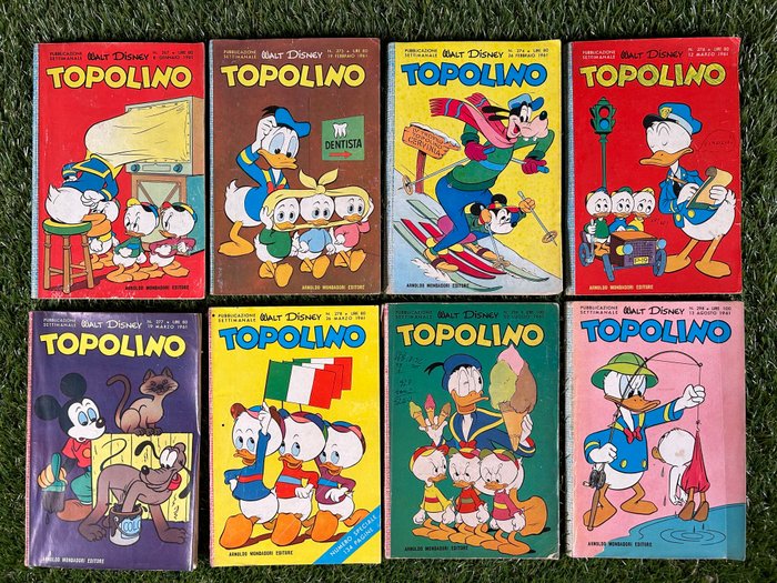 Topolino Fascia 200 - Topolino libretto - 24 Album - Første udgave - 1957/1961