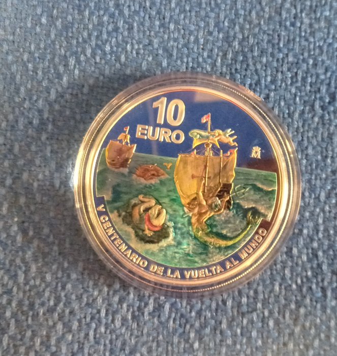 Spanien. 10 Euro 2020 "Vuelta al Mundo"  (Ingen mindstepris)