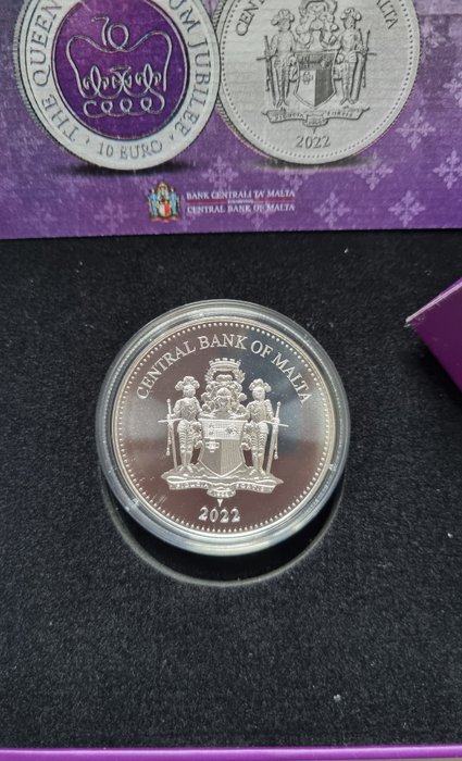 Malta 10 Euro 2022 "Queen Elisabeth platinum Jubilee" Proof  (Ingen mindstepris)