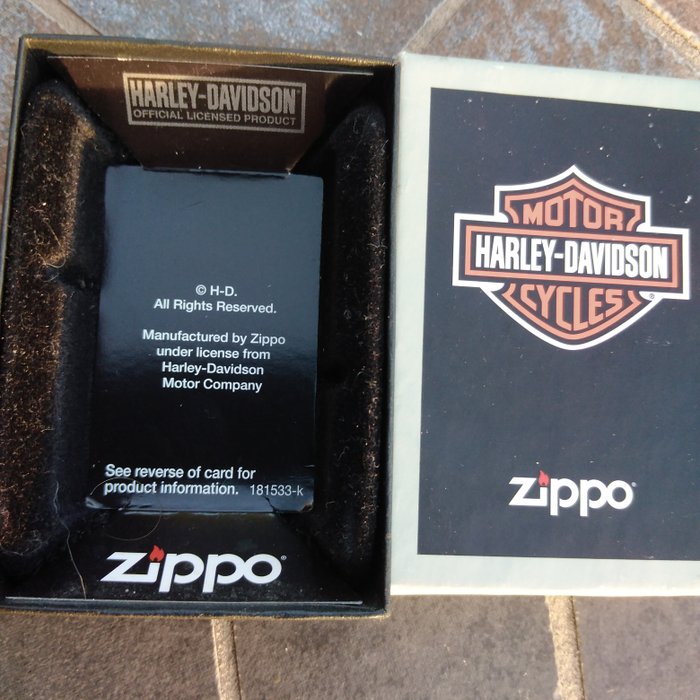 Zippo - Harley Davidson and Key Chain - new - high polished chrome - Bordlighter - Stål (rustfrit) -  (2)