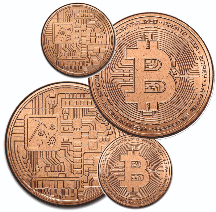 Verden. Medal 2023 Bitcoin, 2x1 Oz (.999).  (Ingen mindstepris)