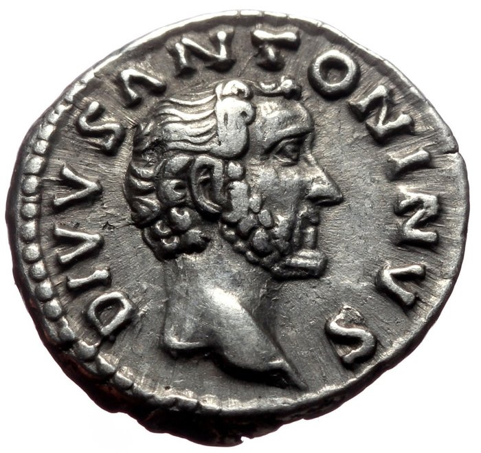 Romarriket. Antoninus Pius (138-161.. Denarius