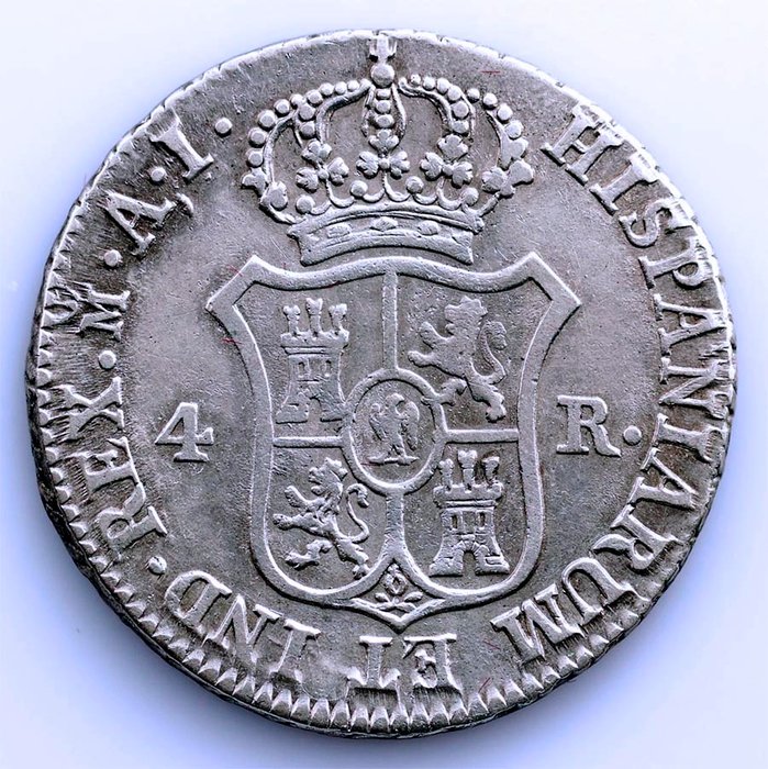 Spanien. José Napoleón (1808-1813). 4 Reales 1809 AI. Madrid