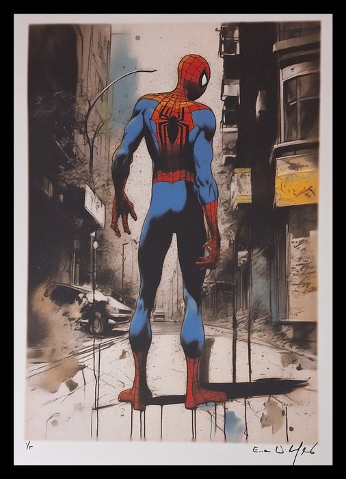 Spiderman - watercolor edition by Emma Wildfang - Large size