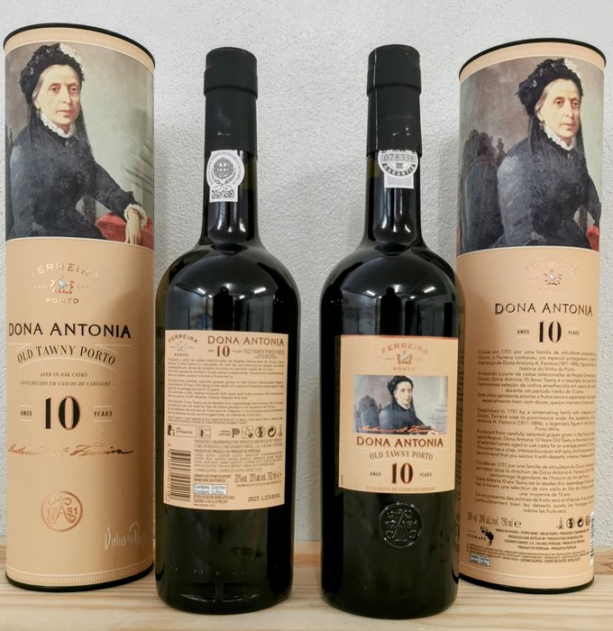 Ferreira Dona Antónia - 10 years old Tawny -  Porto  - 6 Flasker (0,75 L)