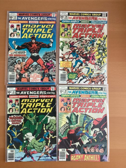 Marvel - Marvel Triple Action, Marvel Super Action, Marvel Greatest Comics en Marvel Spectacular. - 53 Comic collection - 1972