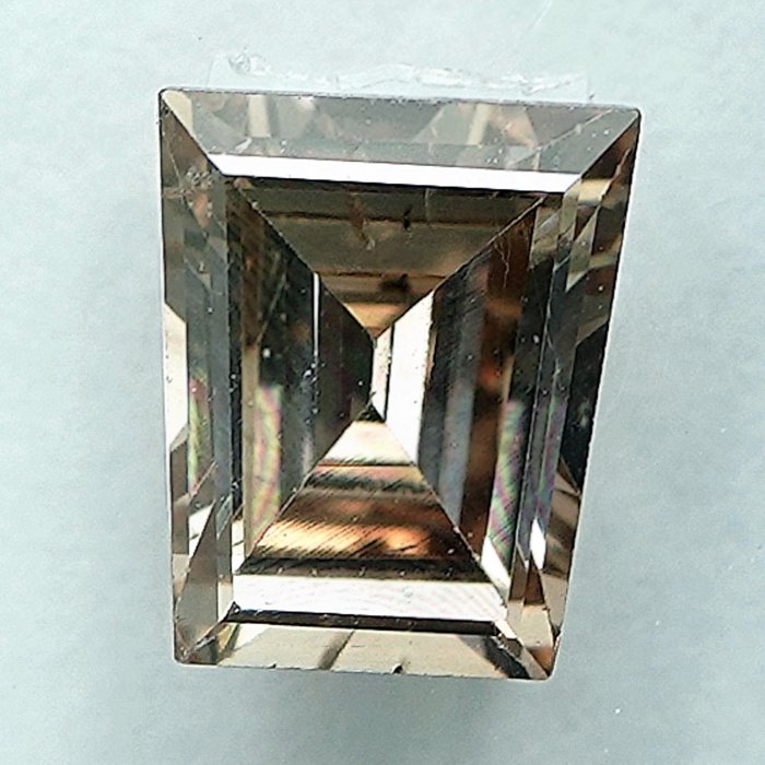 1 pcs Diamant  (Naturfarvet)  - 090 ct - Light Brunlig Gul - SI2 - International Gemological Institute (IGI)