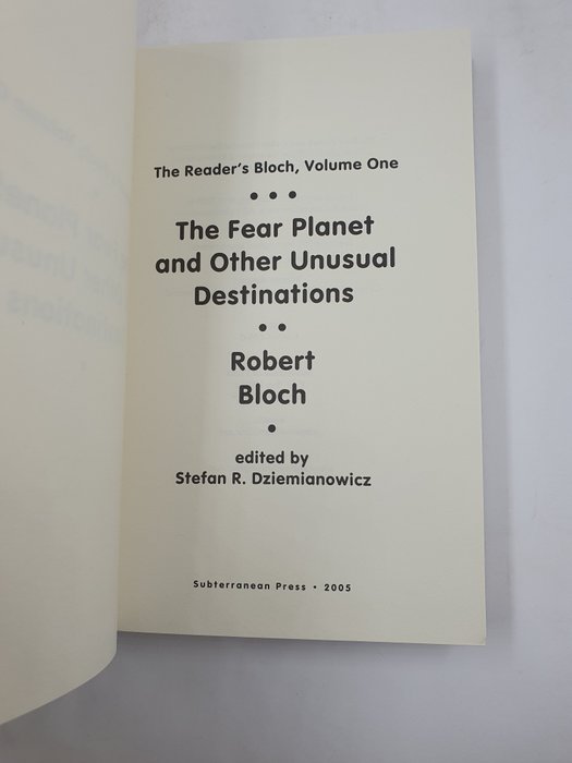 Bloch, Robert - The Fear Planet and Other Unusual Destinations - 2005-2005