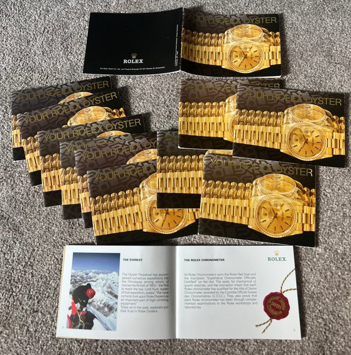 Rolex - 1989  t/m 2000 - 12 (!) books