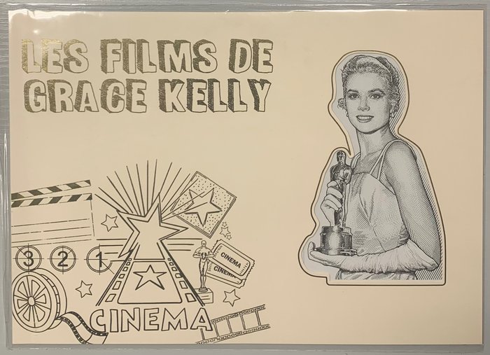 Monaco  - Sjælden blok "The Films of Grace Kelly", i dets originale indlæg! - Yvert  Tellier bloc n° 106