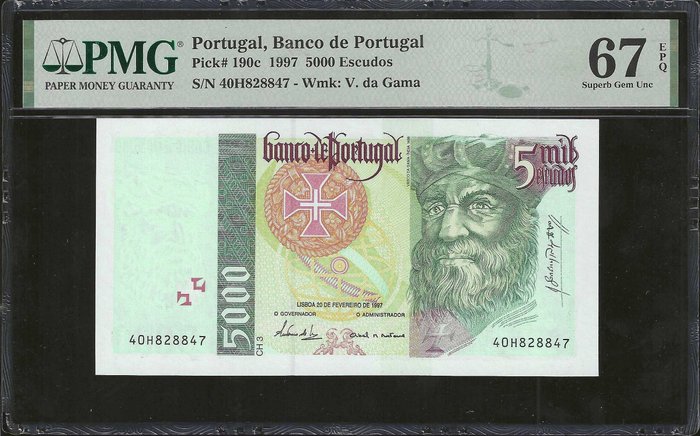 Portugal. - 5000 Escudos 1997 - Pick 190c - TOP POP