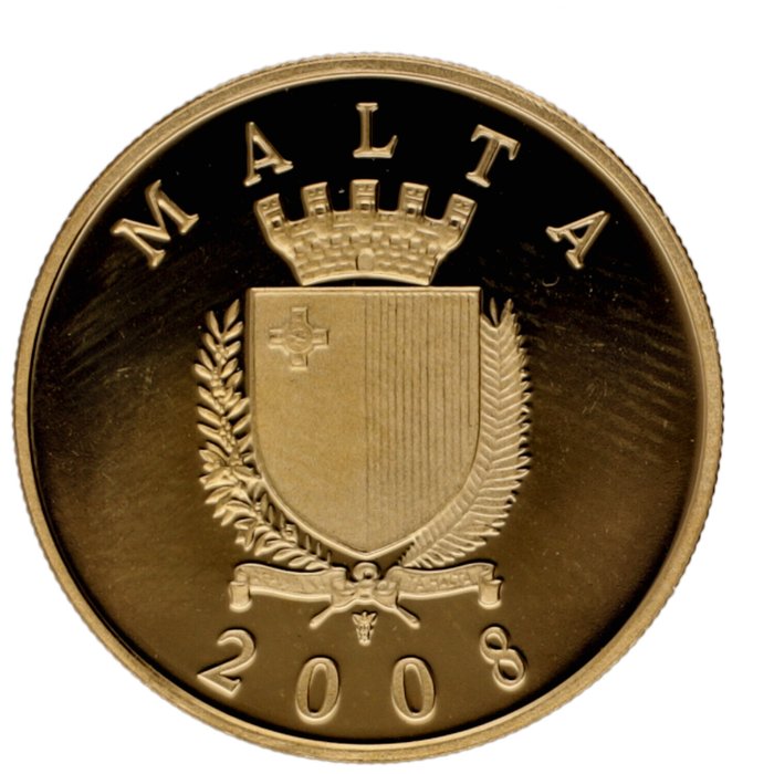 Malta. 50 Euro 2008 "Auberge de Castille" Proof