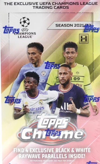 2021/22 Topps Chrome UCL Hobby Little Box - 1 Sealed box - Næsten så god som ny (NM)