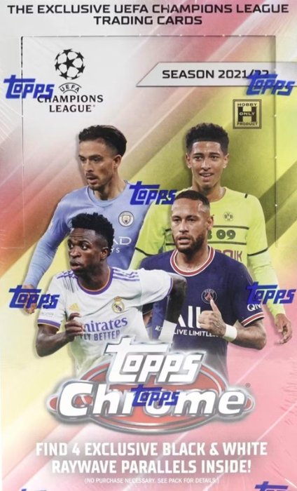 2021/22 Topps Chrome UCL Hobby Little Box - 1 Sealed box - Næsten så god som ny (NM)