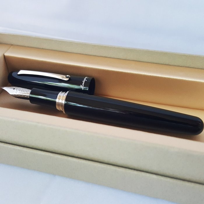 Montegrappa - Black - Silver - New - Fyldepen