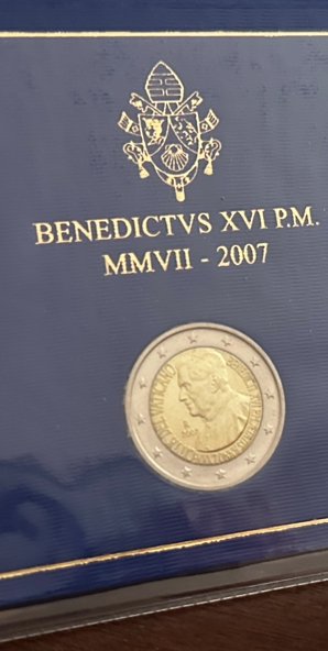 Vatikanstaten. 2 Euro 2007 "80° Benedetto XVI"  (Ingen mindstepris)