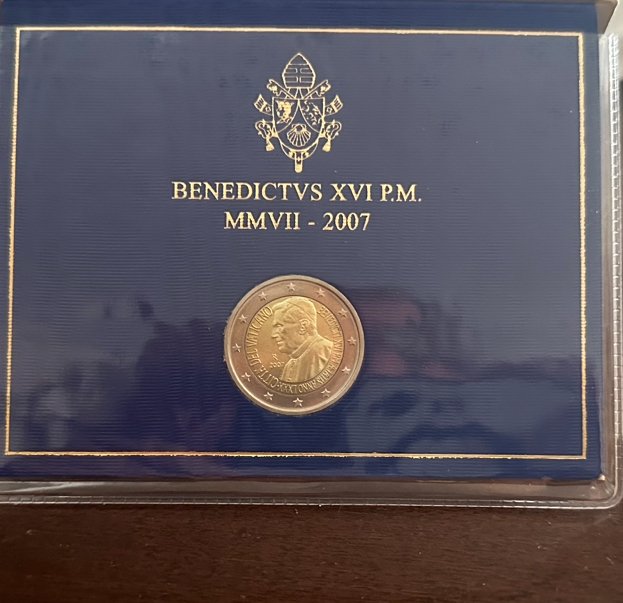 Vatikanstaten. 2 Euro 2007 "80° Benedetto XVI"  (Ingen mindstepris)