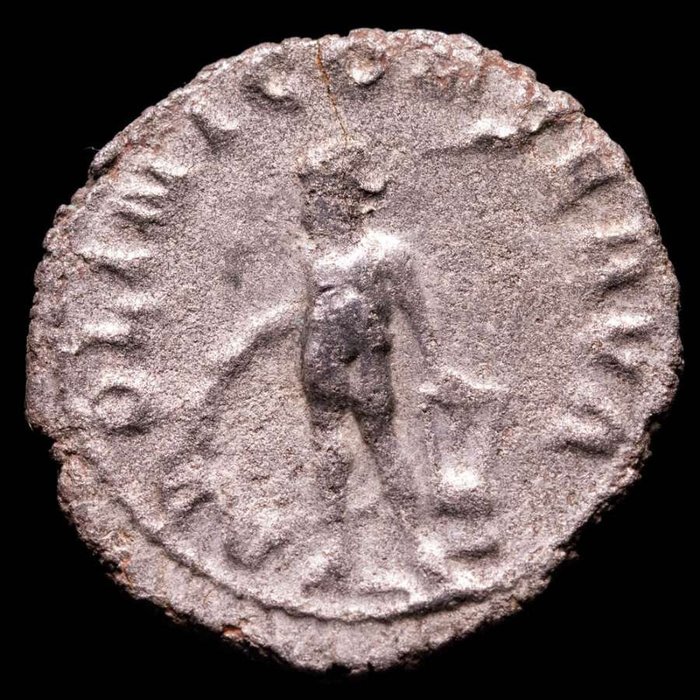 Romarriket. Valerian I (AD 253-260). Antoninianus Rome mint. APOLLINI CONSERVA  (Ingen mindstepris)