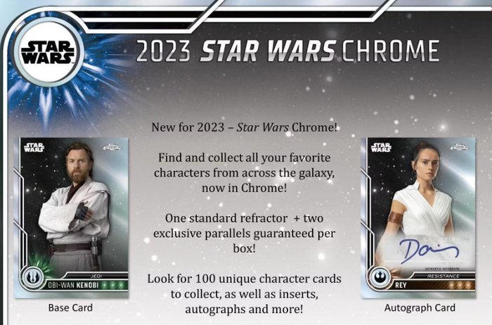 Star Wars - Topps Chrome 10-Pack Blaster Box (2023)