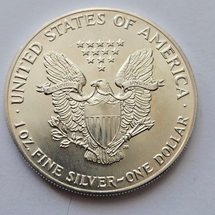 Förenta staterna. 1 Dollar 1987 American eagle, 1 Oz (.999)  (Ingen mindstepris)