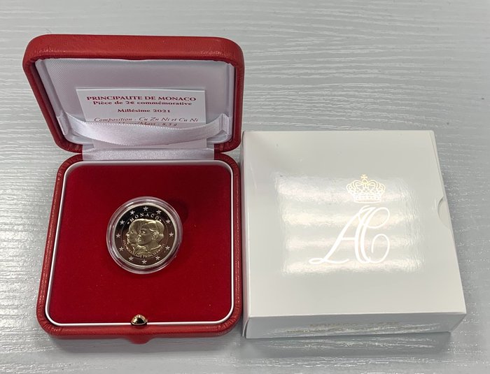 Monaco. 2 Euro 2021 "10 Ans du Mariage Princier" Proof