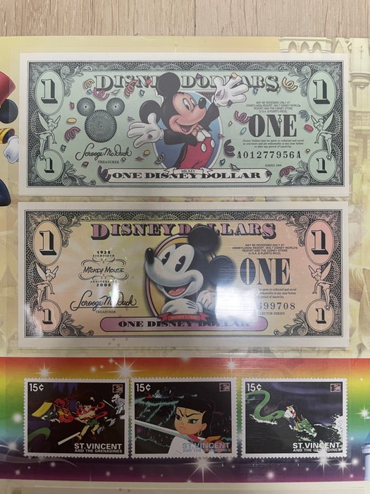 Förenta staterna. - Disney Commemorative Dollars  (Ingen mindstepris)