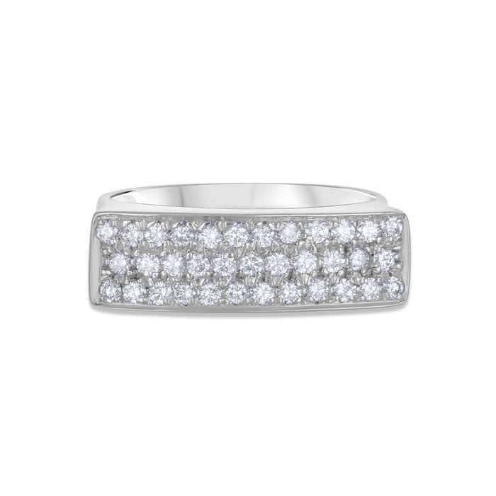 Ring - 18 kraat Hvidguld -  0.53ct. tw. Diamant (Natur)