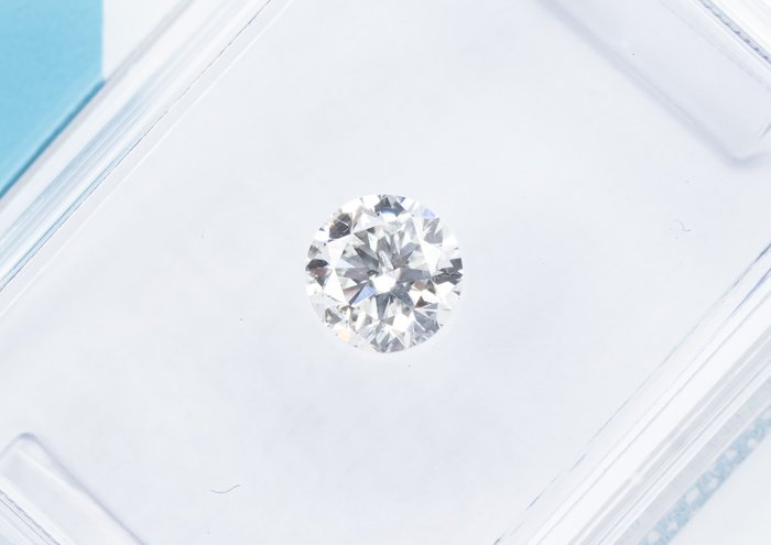 Ingen mindstepris - 1 pcs Diamant  (Natur)  - 0.40 ct - Rund - E - SI2 - International Gemological Institute (IGI)