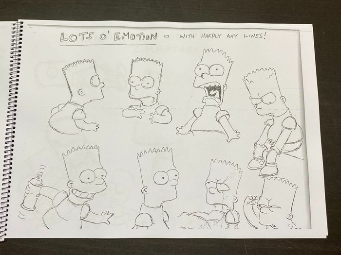 The Simpsons - 1 Modelguide - 25 sider - Pap Stor størrelse