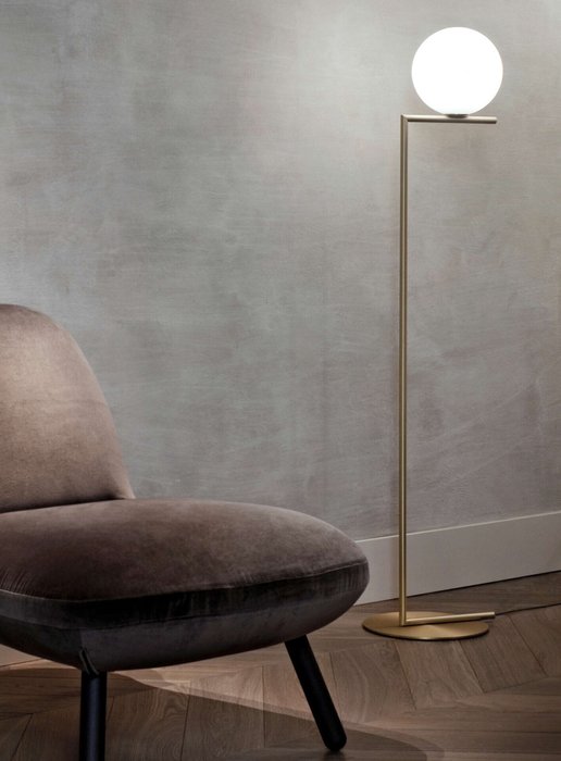 Flos - Michael Anastassiades - Gulvlampe - IC F2 (stor) - Aluminium, Glas