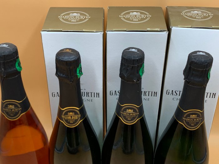 Gaston Burtin, Rosé, Blanc de Blancs 2018  2017 Blanc de Blancs x 2 - Épernay - 4 Flasker (0,75 L)